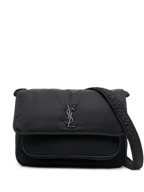 ysl black messenger bag